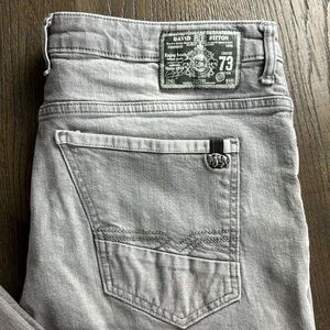 BUFFALO (DAVID BITTON)™️ 'KING-X SLIM BOOT STRETCH' Men's Size 40x32 Gray Jeans